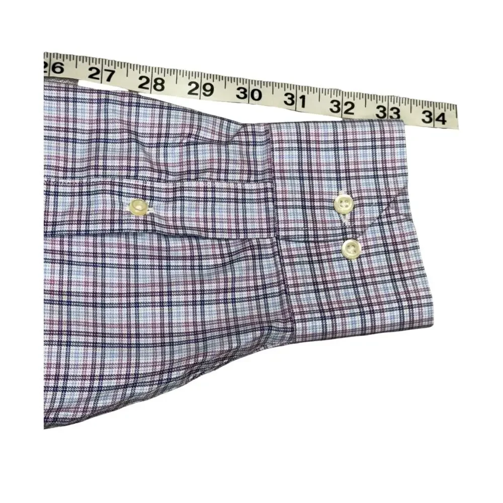 Brooks Brothers 1818 Regent Non-Iron Plaid Dress Shirt 17-2/3 - Picture 14 of 14